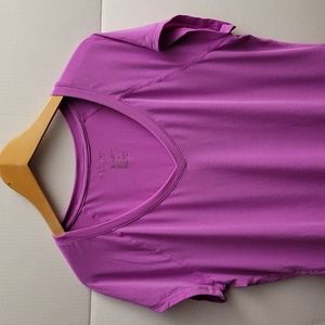 Ideology Woman Heathered Short Sleeve V-Neck Tee XL